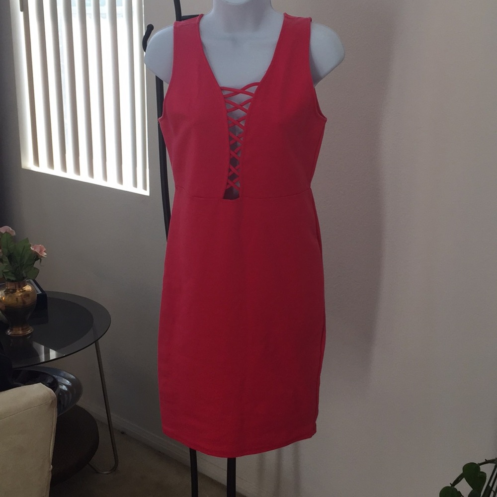New made bodycon pull on dress Size M-L
